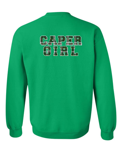 Caper Girl Left Chest and Back Crewneck Sweatshirt