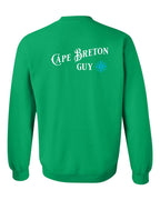 CB Guy Blue Left Chest and Back Crewneck Sweatshirt - Unisex