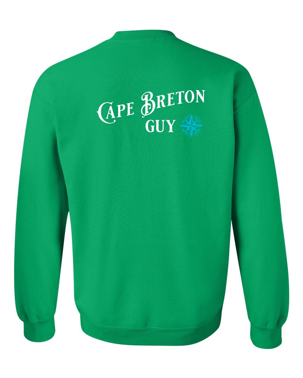 Cape Breton Guy blue Left Chest and Back Crewneck Sweatshirt