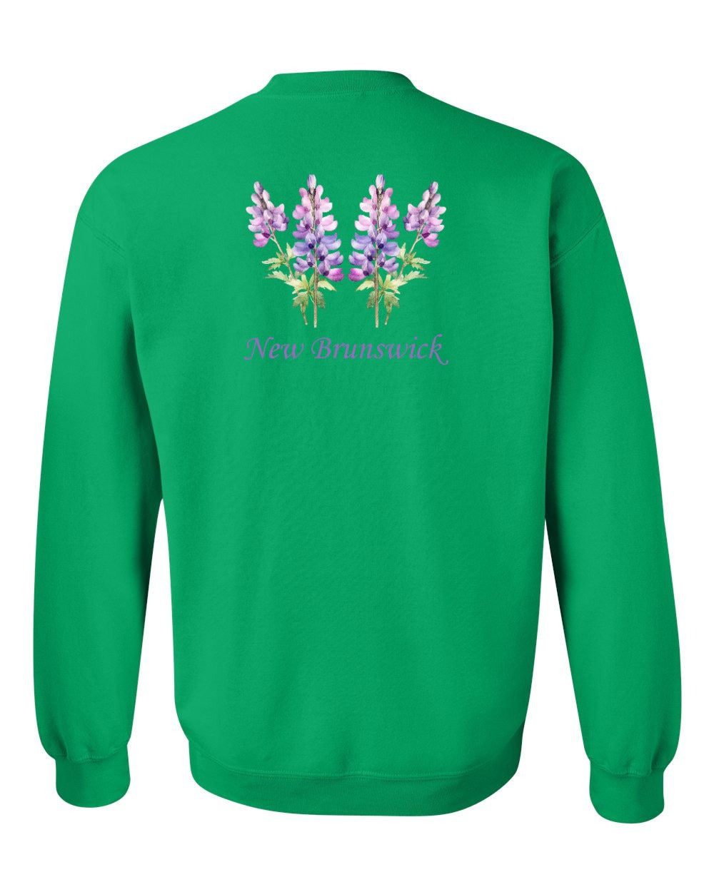 New Brunswick Lupins Left Chest and Back Crewneck Sweatshirt