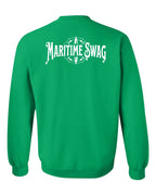 Maritime Swag Logo Left Chest and Back Crewneck Sweatshirt - Unisex