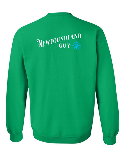 Newfoundland Guy blue Left Chest and Back Crewneck Sweatshirt