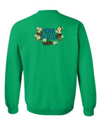 NS Flowers Left Chest and Back Crewneck Sweatshirt - Unisex