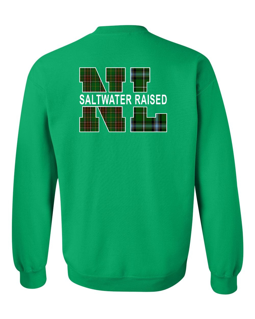 NFLD and Labrador Saltwater Raised Left Chest and Back Crewneck Sweatshirt - Unisex