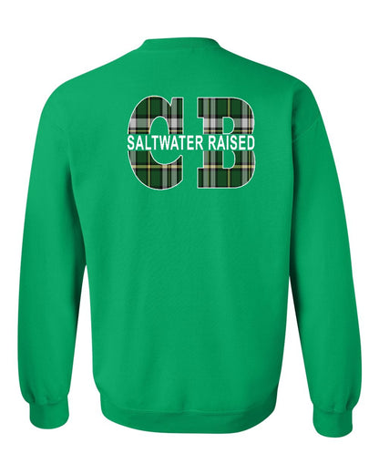Saltwater CB Raised Left Chest and Back Crewneck Sweatshirt