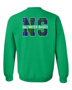 Saltwater Raised NS Left Chest and Back Crewneck Sweatshirt - Unisex