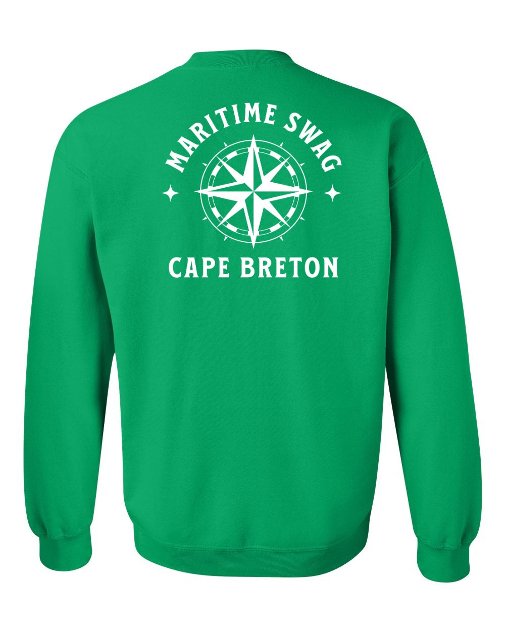 Maritime Swag Cape Breton Compass Left Chest and Back Crewneck Sweatshirt