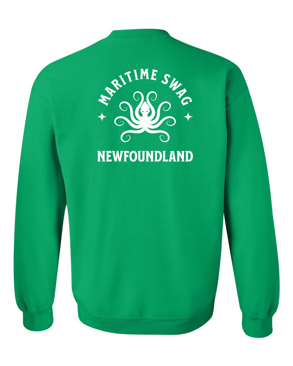 Maritime Swag NFLD Octopus Left Chest and Back Crewneck Sweatshirt - Unisex
