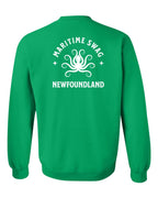 Maritime Swag NFLD Octopus Left Chest and Back Crewneck Sweatshirt - Unisex