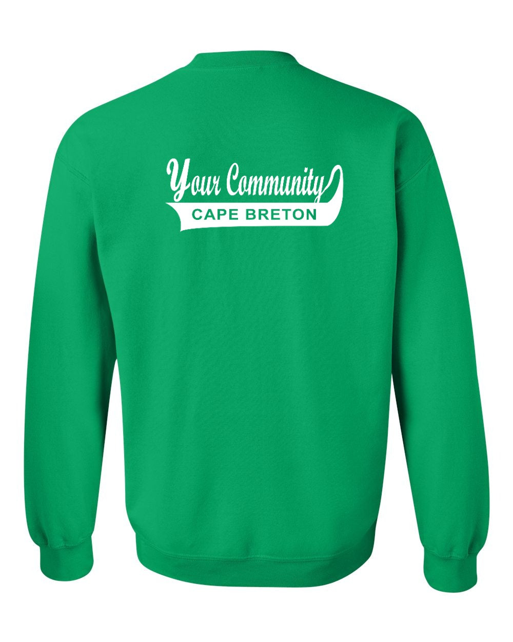 Custom Your Community Swoop (CB) Left Chest and Back Crewneck Sweatshirt - Unisex