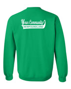 Custom Your Community Swoop (NFLD) Left Chest and Back Crewneck Sweatshirt - Unisex