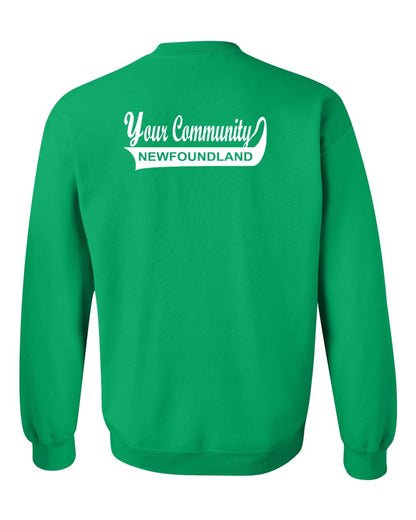 Your Community Swoop (Newfoundland) Left Chest and Back Crewneck Sweatshirt
