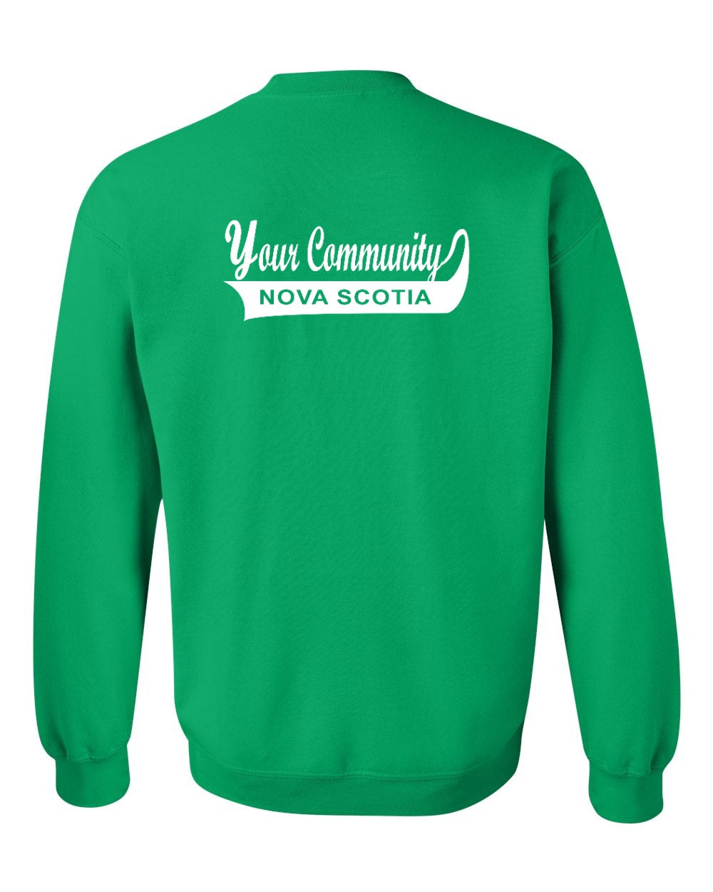 Custom Your Community Swoop (NS) Left Chest and Back Crewneck Sweatshirt - Unisex