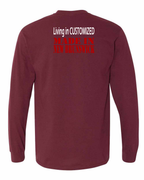 Living in Custom Made in NB Left Chest and Back Long Sleeve Tee - Unisex