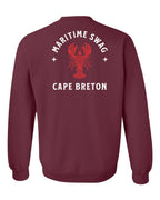 Maritime Swag CB Mandala Red Lobster Left Chest and Back Crewneck Sweatshirt - Unisex