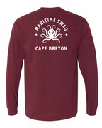 Maritime Swag CB Octopus Left Chest and Back Long Sleeve Tee - Unisex