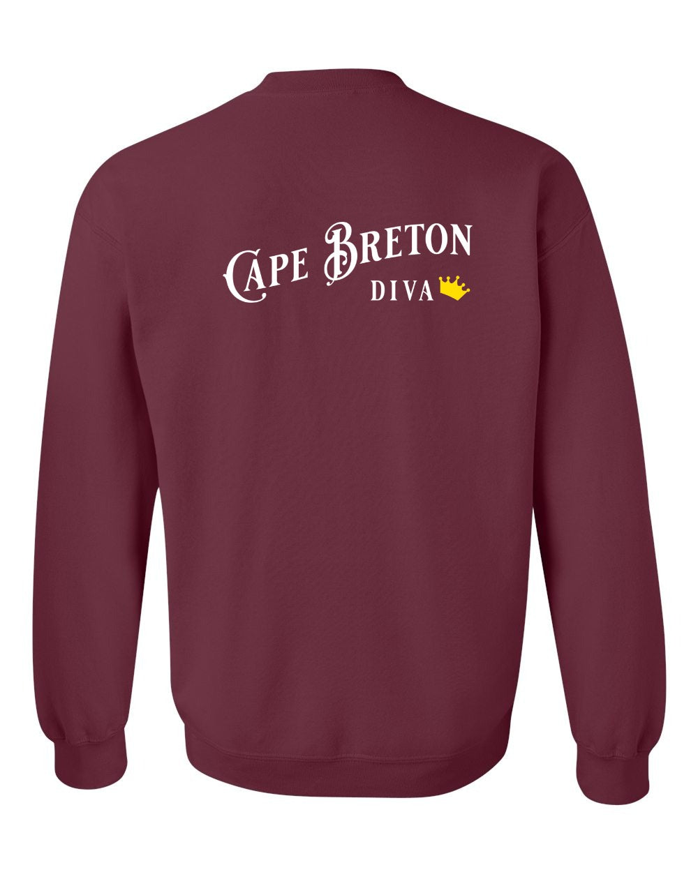 Cape Breton Diva Left Chest and Back Crewneck Sweatshirt