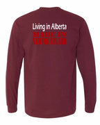 Living Alberta Made in NFLD Left Chest and Back Long Sleeve - Unisex