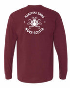 Maritime Swag NS Octopus Left Chest and Back Long Sleeve Tee - Unisex