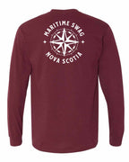 Maritime Swag NS Compass Left Chest and Back Long Sleeve Tee - Unisex