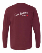 CB Girl Left Chest and Back Long Sleeve Tee - Unisex
