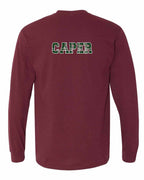 Caper Left Chest and Back Long Sleeve Tee - Unisex