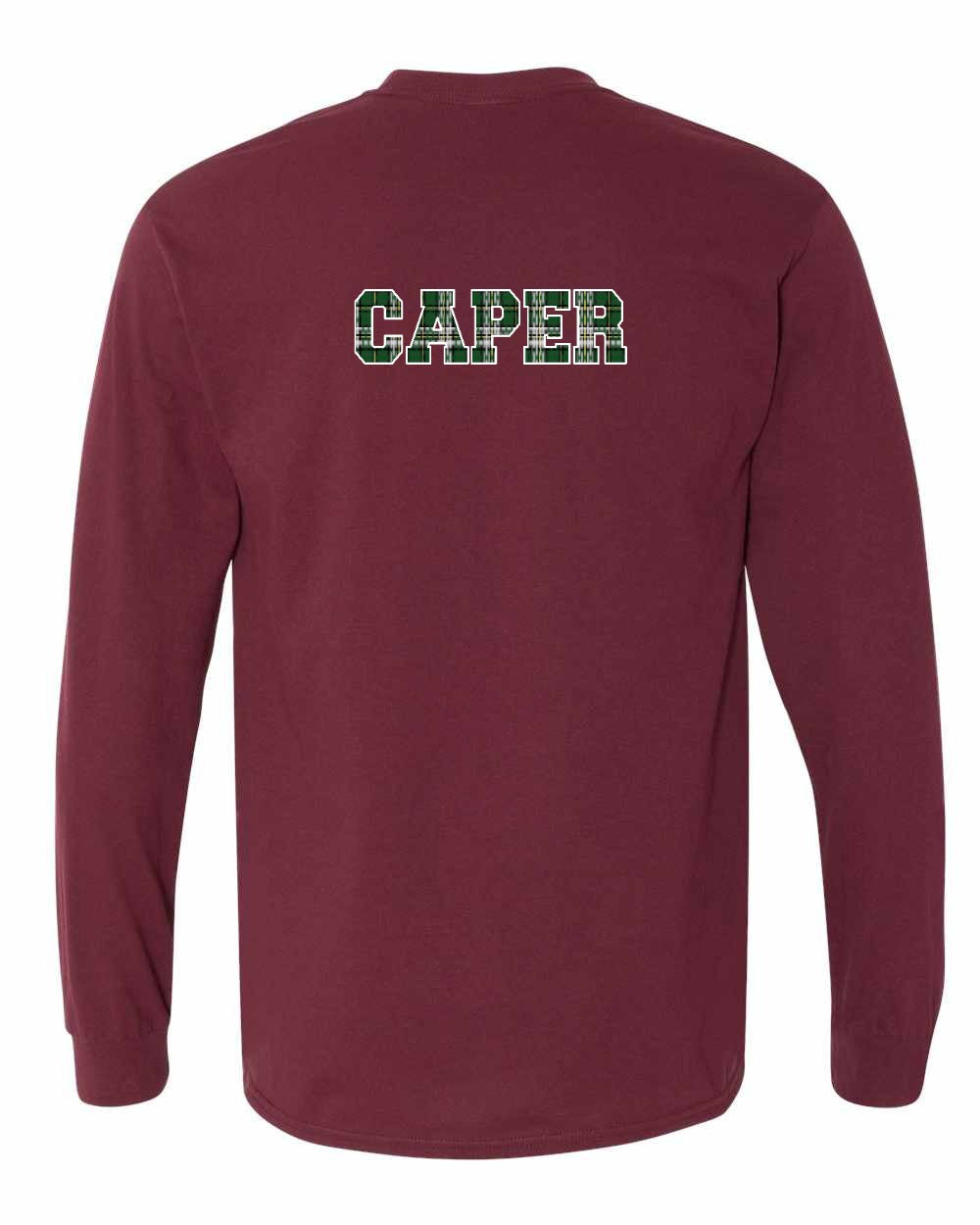Caper Left Chest and Back Long Sleeve Tee - Unisex