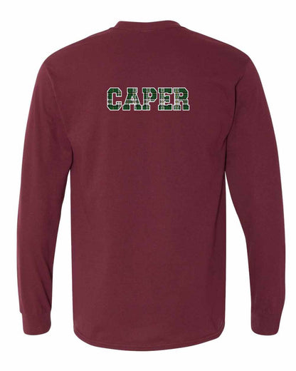 Caper Left Chest and Back Long Sleeve Tee