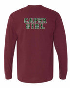 Caper Girl Left Chest and Back Long Sleeve Tee - Unisex