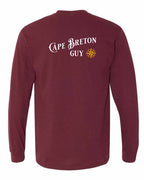 CB Guy Yellow Compass Left Chest and Back Long Sleeve Tee - Unisex