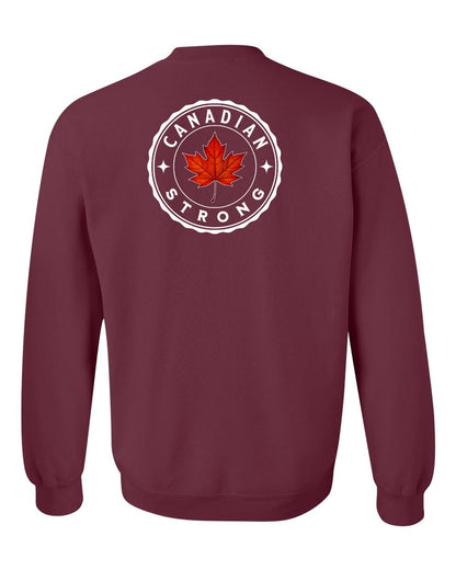 Canadian Strong Leaf Left Chest and Back Crewneck