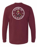 Elbows up Beaver Left Chest and Back Long Sleeve - Gildan Canada (sewn Internationally) - Unisex
