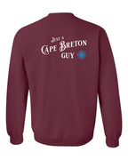 Just a CB Guy Blue Left Chest and Back Crewneck Sweatshirt - Unisex