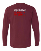 Living in Custom Made in NS Left Chest and Back Long Sleeve Tee - Unisex