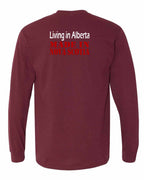 Living Alberta Made in NS Left Chest and Back Long Sleeve Tee - Unisex