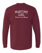Maritime Girl Forever and Always Left Chest & Back Long Sleeve Tee - Unisex