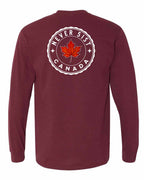Never 51st Leaf Left Chest and Back Long Sleeve - Gildan Canada (sewn Internationally) - Unisex