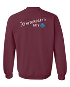 NFLD Guy Blue Left Chest and Back Crewneck Sweatshirt - Unisex