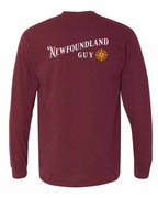 NFLD Guy Yellow Compass Left Chest and Back Long Sleeve - Unisex