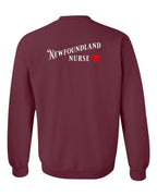 NFLD Nurse Left Chest and Back Crewneck Sweatshirt - Unisex