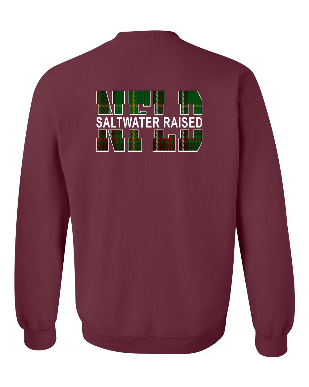NFLD Saltwater Raised Left Chest and Back Crewneck Sweatshirt - Unisex