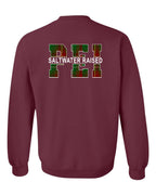 PEI Saltwater Raised Left Chest and Back Crewneck Sweatshirt - Unisex