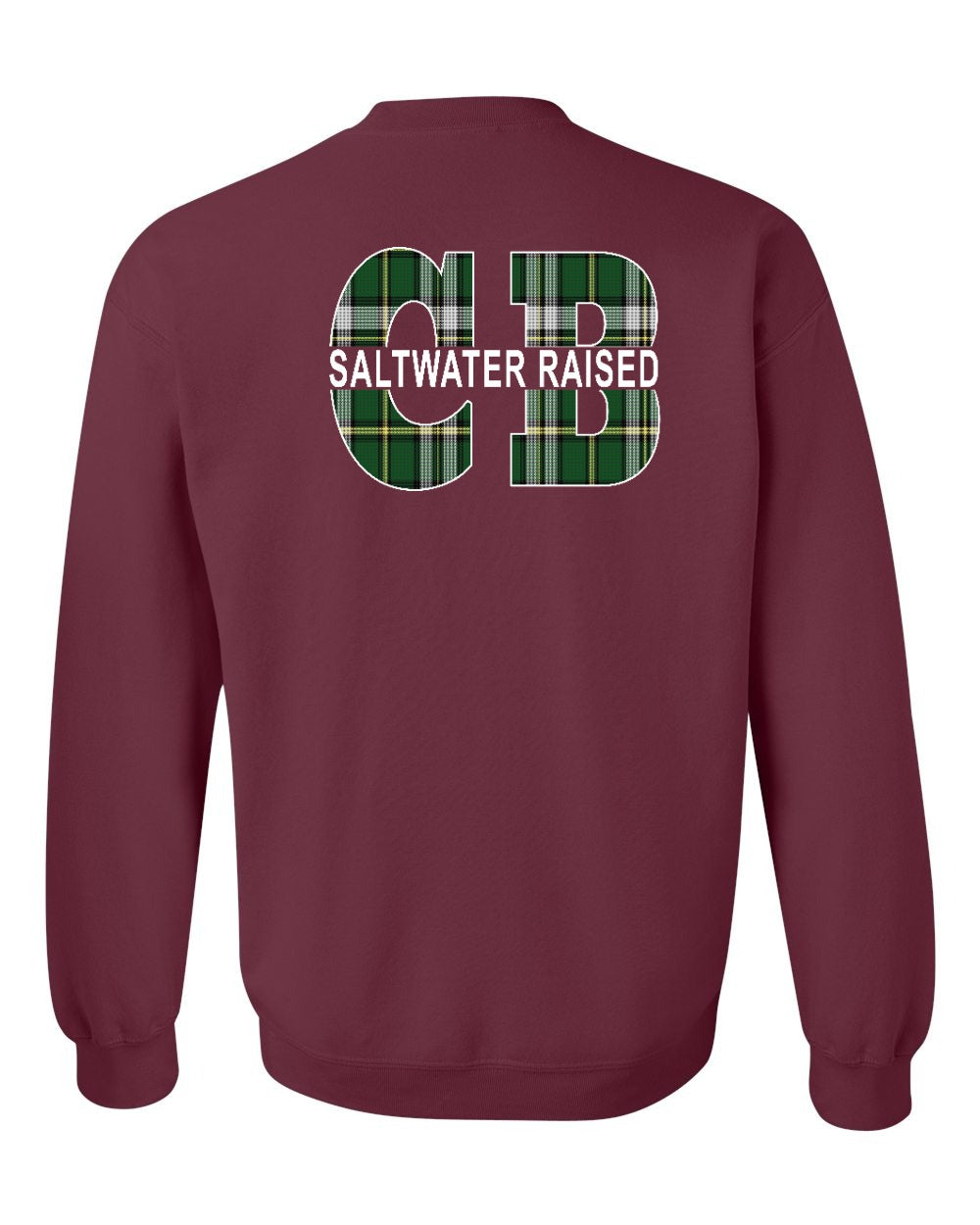 Saltwater CB Raised Left Chest and Back Crewneck Sweatshirt - Unisex