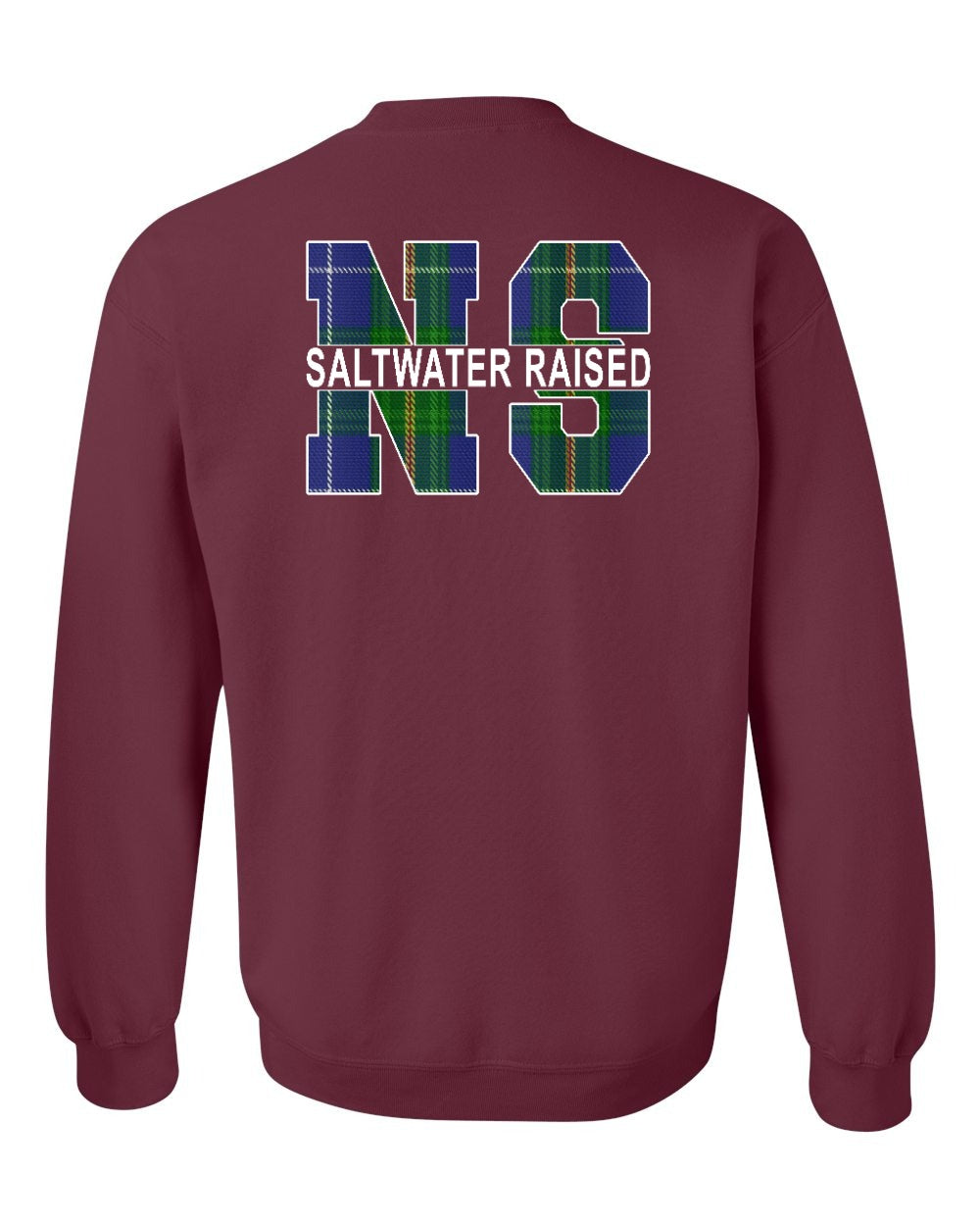 Saltwater Raised NS Left Chest and Back Crewneck Sweatshirt - Unisex