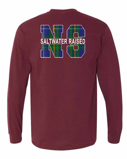 Saltwater Raised Left Chest and Back Long Sleeve Tee