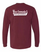 Your Community Swoop NB Left Chest and Back Long Sleeve Tee - Unisex