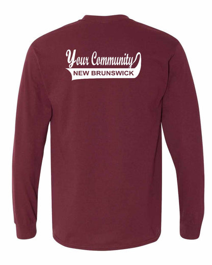 Your Community Swoop (New Brunswick) Left Chest and Back Long Sleeve Tee