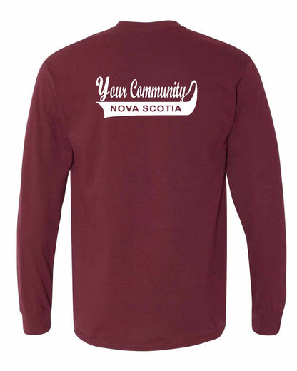 Your Community Swoop (Nova Scotia) Left Chest and Back Long Sleeve Tee