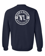 Born & Raised NFLD Left Chest and Back Crewneck Sweatshirt - Unisex