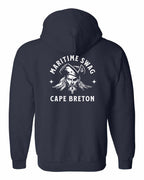 Maritime Swag CB Pirate Left Chest and Back Zip Hoodie - Unisex